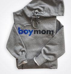 This soft boymom® fleece hoodie is everything! * 100% ring spun cotton * Dyed-to-match drawcords with aluminum grommets  * Side seamed Unisex Sizes XS-4XL Cotton Hooded Sweatshirt For Mother's Day, Mother's Day Hooded Hoodie With Letter Print, Cotton Hooded Hoodie For Mother's Day, Casual Hooded Sweatshirt With Name Print, Cotton Hooded Sweatshirt With Name Print, Hoodie Boy, Mom Of Boys, Mom Hoodies, Boys Sweatshirts