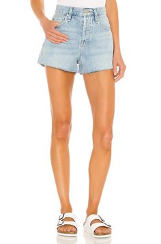 Mirrors High-Rise Shorts: This stunning Hudson Jeans Lori High Rise Short in Mirrors is the perfect addition to any summer wardrobe.Flattering Fit: The high-rise waist and raw-cut hem flatter your figure and create a stylish look.Soft and Comfortable: Made with 100% cotton, these shorts are soft and comfortable to wear all day long.Light Fading: The light fading gives these shorts a worn-in look that is both stylish and effortless.Versatile and Easy to Style: These shorts can be dressed up or do Trendy High Rise Shorts For Summer, Trendy High Rise Jean Shorts For Summer, Trendy Jean Shorts For Summer, High Rise Cotton Jean Shorts For Summer, Relaxed Fit High Waist Jean Shorts For Summer, High Waist Relaxed Fit Jean Shorts For Summer, Summer Jeans In Short Length, Summer Jeans With Frayed Hem And Short Cut, High Waist Denim Bermuda Shorts For Summer