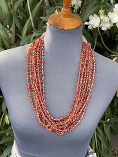 New with tags BRAND : Nizhoni Traders LLC JEWELRY TYPE : Necklaces TYPE : Beads FEATURED REFINEMENTS : Heishi Necklace METAL : Sterling Silver MAIN STONE : Coral Beautiful Vintage Old Pawn Navajo Natural Coral Heishi Necklace . The necklace is handmade and measures 28 inches long (total length). Weight 218 grams. Gorgeous Coral Beads with Heishi Accent Beads. Such an incredible piece to stand the test of time. Thank you for looking at our items. Please contact us if you have any questions. Expor Southwestern Multi-strand Beads For Jewelry Making, Artisan Multi-strand Faceted Beads, Southwestern Multi-strand Gemstone Beads Necklace, Artisan Turquoise Necklace With Faceted Beads, Bohemian Beaded Coral Jewelry, Coral Beaded Bohemian Jewelry, Southwestern Multi-strand Polished Beaded Necklaces, Southwestern Multi-strand Beads, Coral Bohemian Polished Beads