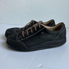 Finn Comfort Black Huelva Petrol Oilbuk Brown Lace Sneaker. Comfort Shoe. Orthopedic Footbed. Size W9, 10 Us, 11 Womens Us. Comfort Shoe, Lace Sneakers, Comfort Shoes, Shoe Lace, Comfortable Shoes, Men's Shoes, Size 10, Man Shop, Sneakers