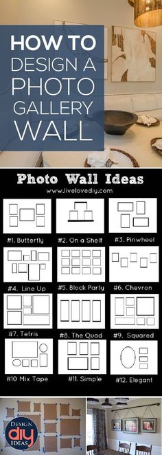 how to design a photo gallery wall