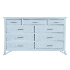 a white dresser with six drawers