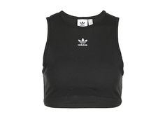 adidas Originals Essentials Tank Top - Women's Clothing : Black : A super-soft tank top, also known as a wardrobe staple. Step outside, snap a selfie or video chat to your friend. Whatever the venue, you're center stage in this sporty adidas tank top. Bonus points for IRL, so they can see how good it looks with those high-rise cycling shorts. What they won't know is that it feels like you're wearing your PJs. By buying cotton products from us, you're supporting more sustainable cotton farming. S Adidas Tank Top, Womens Adidas, Cotton Farming, Clothing Black, Cycling Shorts, Video Chat, Center Stage, Adidas Women, Wardrobe Staples