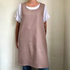 Pinafore Apron Dress, Linen Pinafore Apron, Utility Apron, Linen Pinafore, Denim Pinafore, Pinafore Apron, Denim Apron, 130 Lbs, Apron Dress