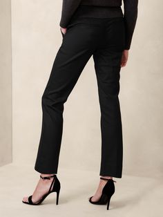 Ryan Straight Pant | Banana Republic Factory Versatile Formal Tapered Leg Dress Pants, Slim Fit Mid-rise Formal Pants, Tailored Mid-rise Dress Pants For Business, Work Pants With Hip Pockets Straight Hem, Tailored Versatile Bottoms For Business, Tailored Versatile Business Bottoms, Versatile Tailored Bottoms For Business, Mid-rise Dress Pants With Welt Pockets For Work, Tailored Mid-rise Dress Pants With Welt Pockets