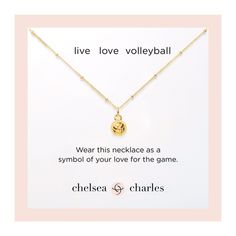 CC Sport Gold Volleyball Necklace for Little Girls Golf Necklace, Fitness Editorial, Golf Jewelry, Volleyball Jewelry, Goddess Gifts, Volleyball Player, Mini Gold, Rose Gold Crystal, Daily Gift