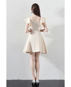 Shop Champagne Aline Short Party Dress Homecoming with Flounce online. All instock with free shipping. Pro since 2009. Champagne Mini Dress For Spring Prom, Beige Fit And Flare Mini Dress, Spring Champagne Mini Dress For Prom, Champagne Mini Dress For Prom Season, Champagne Prom Season Mini Dress, Beige Mini Dress For Prom, Champagne Summer Homecoming Dress, Champagne Mini Dress For Spring, Beige Fit And Flare Mini Dress, Knee-length