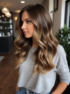 Brunette Hair Color Ideas For Summer, Brunette Balayage Hair Summer 2024, Brunette Blonde Highlights, Brown Hair Ideas, Simple Hair, Hair 2024, Brown Hair Balayage, Summer Hair Color For Brunettes