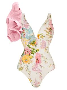 Experience the beauty of summer in this stunning one shoulder swimsuit. Adorned with a vibrant tropical floral print and delicate ruffles, this piece will make you feel confident and ready to embrace the sun and sea. SIZE CHART Measurements are in inches Size Chest Waist Hips S 33-35 25-27 35-37 M 35-37 27-29 37-39 L 37-39 29-31 39-41 XL 41-43 32-35 41-42 Please take note of the size measurement when ordering your size. Sleeveless Ruffle Swimwear For Summer, Summer Sleeveless Ruffle Swimwear, Ruffled Sleeveless Swimwear For Summer, Feminine Ruffled Swimwear For Summer, Feminine Ruffled Swimwear For Vacation, Pink Ruffled Swimwear For Summer, Summer Swimwear With Ruffles For Sunbathing, Feminine Sleeveless Swimwear For Summer, Feminine Beach Swimwear For Summer