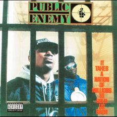 the album cover for public enemy, featuring two men behind bars