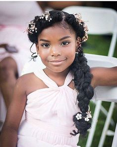 Flower Girl Wedding Hair, Wedding Hairstyles For Girls, Kids Hairstyles For Wedding, Daughter Hairstyles, Flower Girl Hairstyles, Girls Braids, Toddler Hair