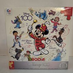 a puzzle box with an image of mickey mouse