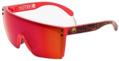 Red Shield Sunglasses For Outdoor Activities, Red Shield Sunglasses With Tinted Lenses For Outdoor, Outdoor Red Shield Sunglasses With Tinted Lenses, Red Shield Sunglasses With Uv Protection For Sports, Red Mirrored Sunglasses For Sports, Red Shield Sunglasses With Mirrored Lenses For Outdoor, Red Sunglasses For Summer Outdoor Activities, Red Modern Shield Sunglasses With Polarized Lenses, Red Sunglasses With Uv Protection For Outdoor Use