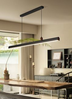 The Mayfield pendant light offers a unique blend of modernity and timelessness. Boasting a minimalistic design and a metallic, textured finish, this linear pendant light adds a touch of sophistication and elegance to any space, from the most formal of dining rooms to the most casual of kitchen islands. It's a classic piece that elevates any space to a new level of refinement. 
 
 

 
 Power 
 
 48W, 110 - 240V 
 This light is worldwide compatible 
 
 
 
 Colour Temperature 
 
 Warm white (2700K) 
 
 
 
 Material 
 Aluminium alloy with?brushed accents 
 
 
 Colour 
 
 Choice of Black or?Brown 
 
 
 
 
 Measurements 
 of the light body 
 
 
 120cm in length (3 feet 11?inches) 
 4.6cm in height (1.8 inches) 
 3.8ccm in width (1.5 inches) 
 
 
 
 Drop length 
 
 Standard drop length is 1.5 Met Copper Kitchen Island Lights, Industrial Linear Lighting, 3 Pendant Lights Linear, Linear Pendant Lighting Brass, Metal Kitchen Island, Linear Chandelier Island Bronze, Linear Pendant Light, Kitchen Island Lighting Pendant, Kitchen Pendant Lighting