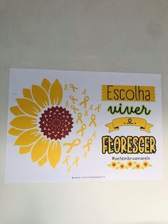 a sticker with the words escola river and florescr on it