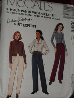 two women's pants with great fit in the front and back, as well as one