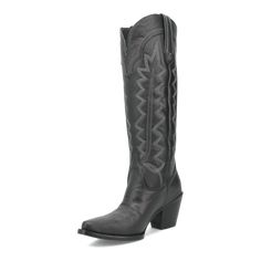 Take your standards to the next level with the Dingo 1989 High Cotton Boot. This boot has it all: the classic western stitching and body, but with a chic twist. The fashion snip toe, 16-inch height and 3” heel brings this boot and any outfit you pair it with to the highest degree. Western Wide Calf Knee-high Boots With Square Toe, Black Western Knee-high Boots With Square Toe, Fitted Black Heeled Boots For Ranch, Western Wide Calf Heeled Boots With Stacked Heel, Western Black Knee-high Boots With Reinforced Heel, Western Style Wide Calf Heeled Boots With Stacked Heel, Black Western Knee-high Boots With Reinforced Heel, Western Style Black Knee-high Boots With Reinforced Heel, Classic Fitted Heeled Boots For Rodeo