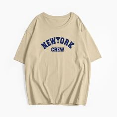 New York T Shirt Oversized - Urban Fashion Statement for Women - true-deals-club Trendy Oversized T-shirt With Letter Print, Oversized Screen Print T-shirt For College, Trendy College T-shirt With Text Print, Oversized Graphic Print T-shirt For College, Trendy Oversized Letter Print T-shirt, Trendy Oversized Logo Print T-shirt, Trendy Oversized T-shirt With Logo Print, Oversized Trendy T-shirt With Logo Print, Oversized Short Sleeve T-shirt For College