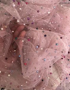 Pink Tulle Lace Fabric Embroidered with Pearls for Evening | Etsy Kain Tile, Tapeta Z Hello Kitty, Embroidered Dresses, Gowns Prom, Mother In Law Gifts, Tapeta Pro Iphone, Sewing Party, Photo Wall Collage, Pink Tulle