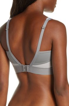 With the support of two sports bras in one, this lightweight style that wicks away moisture is perfect for cardio or running. Memory-foam straps and a wide elastic bottom band help the design stay put while mesh cutouts give you breathable comfort. Light foam cups give shape and projection Underwire 85% CoolMax® polyester, 15% Lycra® spandex Hand wash, line dry Imported Lingerie Padded Medium Support Running Sports Bra, Medium Support Padded Sports Bra For Running, Padded Sports Bra For Running With Medium Support, Sporty Light Support Push-up Activewear, Padded Sports Bra For Running, Sporty Push-up Activewear With Light Support, Sporty Activewear With Light Support And Push-up, Padded Functional Sports Bra For Running, Functional Padded Sports Bra For Running