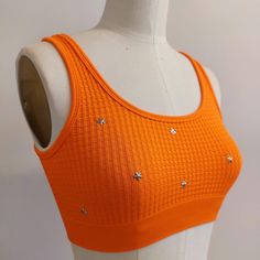 TITLE : stretch soft and comfy Bra studs  Tank top  color orange                                         Description: A special top for women  ,bra that is pleasant and comfortable on the body, a perfect gift for your mother or friend or to bring to yourself.ׁ                                                                                                                                                                                                                                        size :S/ Swimsuit Bra, Hippy Clothing, Summer Bra, Festival Dance, Hippie Top, Bra Items, Orange Swimsuit, Women Bra, Comfy Bra