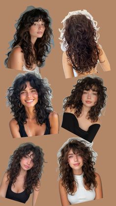 Curly/wavy shag haircuts Shaggy Haircuts For Women, Layered Curly Haircuts, Shaggy Haircut, Curly Layers, Curly Shag Haircut, Shaggy Haircuts, Wavy Haircuts