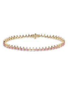 Adina Reyter 14K Yellow Gold Pink Sapphire & Diamond Tennis Bracelet Adina Reyter, Princess Jewelry, Ice Princess, Diamond Tennis Bracelet, Tennis Bracelet Diamond, Pink Bracelet, Sapphire Diamond, Tennis Bracelet, Pink Sapphire