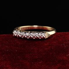 Beautiful Retro Estate 14K Yellow Gold Diamond Cut Wedding Band - Size 5. This beautiful band has diamond cut engravings on the top of the band which gives the sparkle and illusion of diamonds being set. Item #R0946 Metal: 14K Yellow Gold Weight: 2.2 Grams Ring Size: 5 Measurements: Top measures 2.84 mm wide and band measures 1.62 mm wide. Measurement from finger to top of ring: 3.87 mm Layaway: For your convenience, we will be happy to provide layaway payment options. Please contact us to work Formal Diamond Eternity Band With Single Diamond, Brilliant Cut Diamond White Diamond Ring For Marriage, Dazzling Brilliant Cut Diamond Marriage Ring, Dazzling Brilliant Cut Diamond Ring For Marriage, Classic Diamond Ring With Half Eternity Marquise Cut, Classic Diamond Ring With Marquise Cut And Half Eternity, Classic Half Eternity Marquise Cut Diamond Ring, Classic Single Cut Diamond Ring For Formal Occasions, Heirloom Eternity Band With Diamond Accents For Anniversary