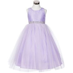 Beautiful flower lace bodice combined with tulle skirt girl dress. Sparkling rhinestones adorns the waistline. Adjustable waist with attached lace sash back tie. Additional netting under the skirt for volume look. Tea length. Center back zipper. Fully lined for comfort. Perfect for special occasions. MADE IN USA COLOR: LILAC FINAL SALE Color Lila Pastel, Purple Flower Girl Dress, Lace Sash, Light Purple Flowers, Under The Skirt, Teen Dress, Dress Birthday, Color Lila, Flower Lace