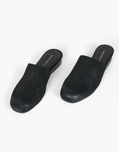 Intentionally Blank Suede Touch Mules Suede Slip-on Clogs For Workwear, Suede Slip-on Mules For Work, Chic Slip-on Suede Mules, Chic Suede Mules With Rubber Sole, Workwear Slip-on Mules With Suede Lining, Workwear Mules With Suede Lining And Slip-on Shape, Workwear Mules With Suede Lining And Slip-on Design, Classic Suede Slip-on Mules, Comfortable Suede Mules With Textured Sole