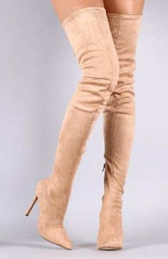 Short Blonde Pixie Cut, Tight High Boots, Stiletto Heels Boots, Zipper Heels, Suede Fashion, Boots Suede, Pointed Toe Boots, How To Stretch Boots, Genuine Leather Shoes