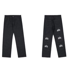 Wiaofellas Retro Multi-pockets Letter Embroidery Casual Mens Jeans Pants Straight Harajuku Hip Hop Loose Casual Denim Trousers window.adminAccountId=240083236; Mens Dress Jackets, Fitted Blazer Jacket, Mens Suit Vest, Streetwear Jeans, Trench Coat Men, Slim Fit Blazers, Loose Fabric, Jackets Men Fashion, Letter Embroidery