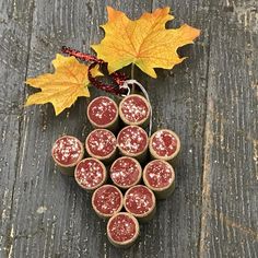 Wine Cork Red Grape Cluster Christmas Ornament Bar Decoration Cluster Ornaments, Cork Ideas, Cork Crafts Diy, Cork Tree, Red Grape, Wine Cork Crafts, Wine Corks, Cork Crafts, Red Grapes