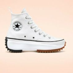 New Womens CONVERSE RUN STAR HIKE HI 166799C WHITE     Features: CONVERSE RUN STAR HIKE HI 166799C   •Condition : New In Box Converse Run Star Hike White, Run Star Hike High Top, All Star Platform, Best White Sneakers, Converse Run Star Hike, Converse Run, Run Star Hike, Converse Run Star, Custom Boots