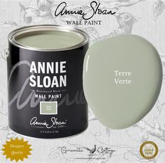 a can of annie sloan wall paint next to a white container