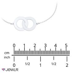 The perfect symbol of endless love, create a one-of-a-kind look with this beautiful interlocking circles bracelet. Design a meaningful gift for yourself or someone special by personalizing each circle with an engraved name or date. Great for layering or wearing on its own, this bracelet is customizable in sterling silver, white, yellow, or rose gold and includes a spring-ring clasp and a 1-inch extender for the right fit. Modern Bracelets With Spring Ring Clasp As A Gift, Elegant Jewelry With Engraving Option For Anniversary, Elegant Engraved Jewelry For Anniversary Gift, Elegant Silver Bracelets For Anniversary Gift, Elegant Personalized Bracelets For Anniversary Gift, Elegant Personalized Gift Bracelets, Elegant Round Bracelets For Personalized Gift, Elegant Personalized Name Bracelet For Anniversary, Elegant Personalized Name Bracelet For Anniversary Gift