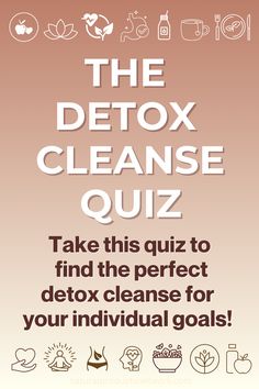 Find Your Best Detox Cleanse Type Cleansing Methods, Self Care Goals, Parasite Cleanse