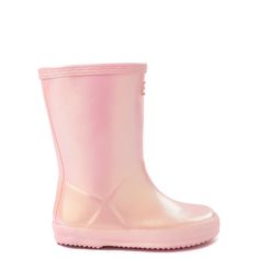 Hunter Original Kids First Classic Nebula Rain Boot - Toddler / Little Kid - Bella | Journeys Waterproof Pink Boots For Rainy Season, Pink Waterproof Boots For Rainy Season, Pink Casual Weatherproof Rain Boots, Casual Pink Weatherproof Rain Boots, Pink Rain Boots For Spring, Pink Waterproof Spring Boots, Pink Weatherproof Rain Boots For Outdoor, Spring Weatherproof Rain Boots With Round Toe, Pink Boots For Rainy Spring Weather