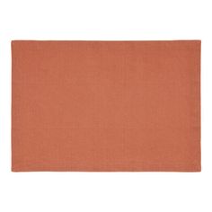 an orange place mat on a white background