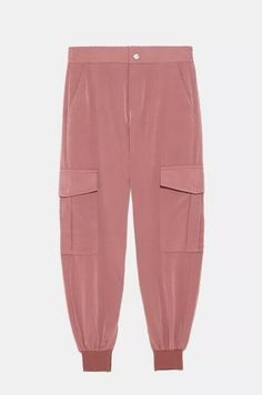 Zara rose colored jogger type trousers with elastic waist and false button, side pockets with flaps, side slip in pockets NWT Size M REF 1608/228 MEASUREMENTS TAKEN WITH GARMENT LAYING FLAT AND APPROXIMATE WAIST - 28” - 34” INSEAM - 25” LEG OPENING - 8” FRONT RISE - 10” ***We kindly ask Buyers to please choose your size carefully when you purchase do some research regarding the size. I have stated all the measurements. Please review them. If you have any questions, please email me through Ebay. Pink Utility Cargo Pants, Pink Utility Cargo Pants With Pockets, Pink Wide Leg Cargo Pants With Pockets, Pink Wide-leg Cargo Pants With Pockets, Pink Utility Bottoms With Side Pockets, Pink Straight Cargo Pants, Zara Tapered Leg Pants With Pockets, Pink Cargo Style Trousers, Pink Cargo Pants With Pockets For Fall