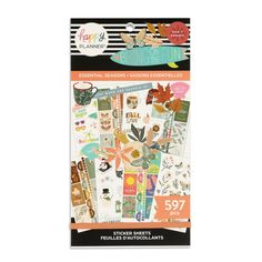 the happy planner sticker book is filled with lots of cute fall and autumn items