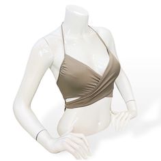 New Without Tags Carmen Marc Valvo Swim Sense Underwire Tan Wrap Bikini Top. Retail $60. Small (6/8) Listed Under Multiple Sizes For Filter Purposes. Wrap Bikini Top: This Flexible Underwire Wrap Bikini Top Features A Halter-Tie Neckline And A Distinctive Crisscross Wrap-Tie Closure. By Carmen Marc Valvo, Exclusively For Boston Prop Halter-Tie Neckline Hook Back Closure Molded Cups Flexible Underwire Crisscross Wrap Tie Closure Bust Darts Fabric: 85% Nylon, 15% Spandex Check Out My Closet For Ot Chic Halter Top With Built-in Bra For Beach, Fitted Low-cut Halter Top With Built-in Bra, Sleeveless Crop Top With Built-in Bra For Beach, Fitted Crop Top With Built-in Bra For Beach, Stretch Crop Top With Built-in Bra For Beach, Sleeveless Crop Top With Built-in Bra For Poolside, Beachwear Crop Top With Built-in Bra, Summer Crop Top With Built-in Bra And Underwire, Summer Low-cut Crop Top With Built-in Bra