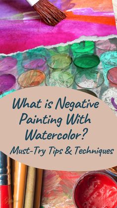 what is negative painting with watercolor?