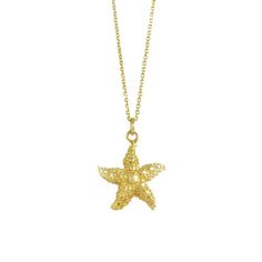 London Manori 14 Karat Gold Vermeil Small Starfish Charm Necklace Gold Girl, Starfish Necklace, Mixed Metal Jewelry, Jewelry Lookbook, Intj, Girly Jewelry, Dream Jewelry, Metal Jewelry, Starfish