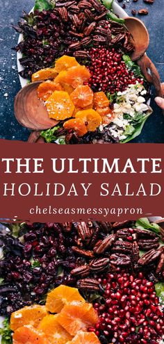 the ultimate holiday salad with oranges, cranberries and pecans