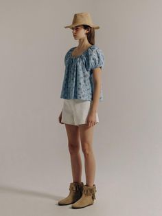 This is a feminine and trendy top by PREVAIL that is made out of high quality and sturdy material. With distinctive mood of the design and comfortable wear, you can style it for your casual daily outfit.- Relaxed A line silhouette- Lace taping finishing overall- Trendy and casual mood Spring Cotton Blouse For Casual Gatherings, Spring Cotton Tops For Casual Gatherings, Casual Puff Sleeve Top For Summer Daywear, Fitted Spring Tops For Casual Wear, Relaxed Fit Puff Sleeve Tops For Casual Gatherings, Fitted Top For Spring Casual Gatherings, Casual Cotton Puff Sleeve Top With Relaxed Fit, Fitted Summer Blouse For Casual Gatherings, Casual Relaxed Fit Puff Sleeve Top