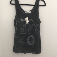 Project Social By Urban Outfitters. New With Tags Never Worn! Urban Outfitters Grunge Tops For Summer, Urban Outfitters Summer Grunge Tops, Urban Outfitters Cotton Tank Top, Urban Outfitters Casual Summer Tank Top, Grey Tank Top, Gray Tank, Urban Outfitters Tops, Urban Outfitters, Tank Top