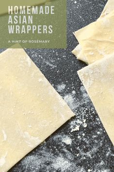 Make Egg Roll Wrappers, Home Made Egg Roll Wrappers, Baked Eggroll Recipes, Wonton Wrapper Recipe, Homemade Egg Roll Wrappers, Egg Rolls Wrappers