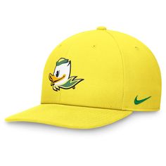 Show your Oregon Ducks pride with this Nike Primetime Pro Snapback Hat. This stylish hat features an embroidered team logo across the front panels, making a bold statement for any fan. With its high crown and structured fit, this snapback offers a modern and comfortable look whether you're cheering from the stands or repping the Oregon Ducks around town. Nike Yellow, Oregon Ducks, Stylish Hats, For Sale Sign, Custom Embroidery, Snapback Hat, Snapback Hats, Free Shopping, Ducks