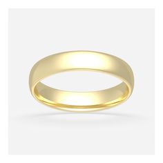 a plain wedding ring in yellow gold